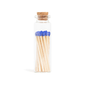Royal Blue Matches in Corked Vial